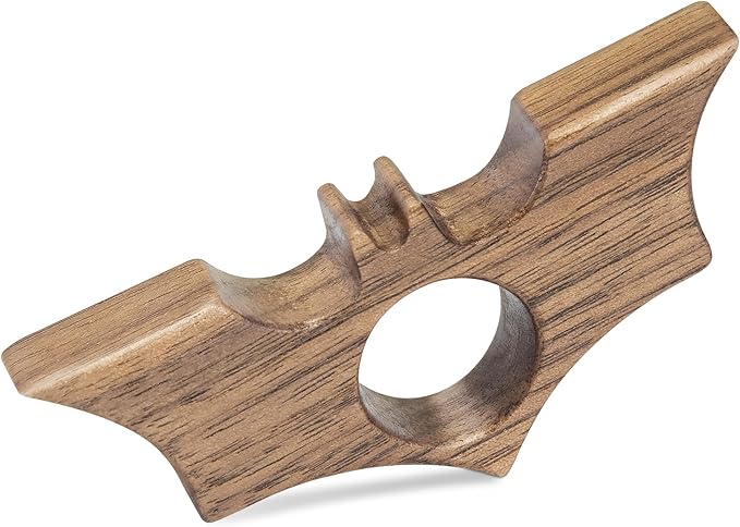 Bat Thumb Book Page Holder, Smooth Finish Walnut Wood Book Holder for Reading, Ideal Book Reader Gifts & Reading Accessories,Book Worm Gifts for Women, Thumb Book Page Holder - Book Lover Gifts