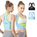 Posture Corrector for Women - Lightweight and Breathable Back Brace for Pain Relief, Rounded Shoulders and Hunchback, Compact & Portable with Fashionable Design, Invisible Under Clothes Blue M