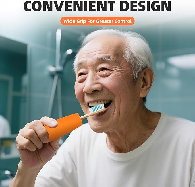Foam Grip Tubing, Foam Tubes Grip Aid for Utensils, Adaptive Utensil Cutlery Padding Grip Handle for Disabled, Elderly, Arthritic and Handicapped (Arc Shaped)