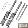 Spring Loaded Screw Holder Bit, 4 PCS Anti-drop Screwdriver Bit Holder for Mechanics, Electricians, DIY Repair, Retaining Tool for Grip Screws in Overhead or One Handed Positions (Phillips+Torx)