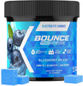 Bounce Pro Hydration Electrolyte Gummies – 75 Vegan Chewable Gummies with Sodium, Potassium & Magnesium for Running, Workouts & Endurance – No Sugar, Caffeine Free Electrolyte Chews, Blueberry Splash