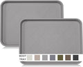 Boot Tray for Entryway Indoor, Heavy Duty Shoe Mat Tray 2 Packs, 16.7"x12.8" Waterproof Shoe Trays with Raised Edge, Outdoor Multi-Purpose Mat for Boots, Shoes, Garden