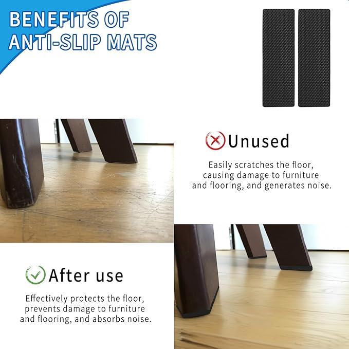 Premium Furniture Pads,Thick Non-Slip Pad Foot Cover Self-Furniture Gripper - Stops Slide - Adhesive Pads – Protectors (4PCS)