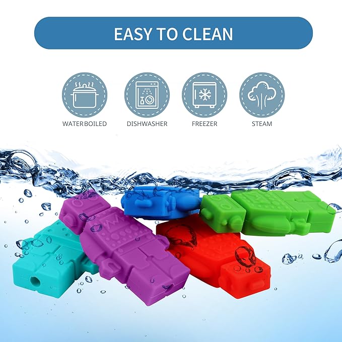 Sensory Pencil Toppers for Sensory Kids, Boys and Girls, Silicone Pencil Covers for Autism, ADHD, SPD, Reduce Fidgeting