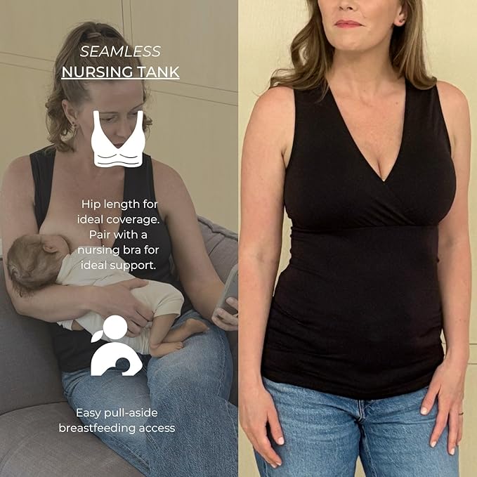 Hands-Free Pumping Bra - Comfortable, Adjustable, Customizable - Converts Nursing Bra or Maternity Bra to Breast Pump Bra
