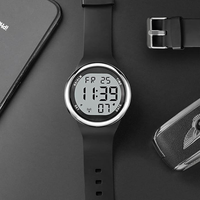 Atomic Talking Watch Sets Itself for Visually impaired or Seniors LCD Big Number Easy-to-Read Talking Watch for Elderly