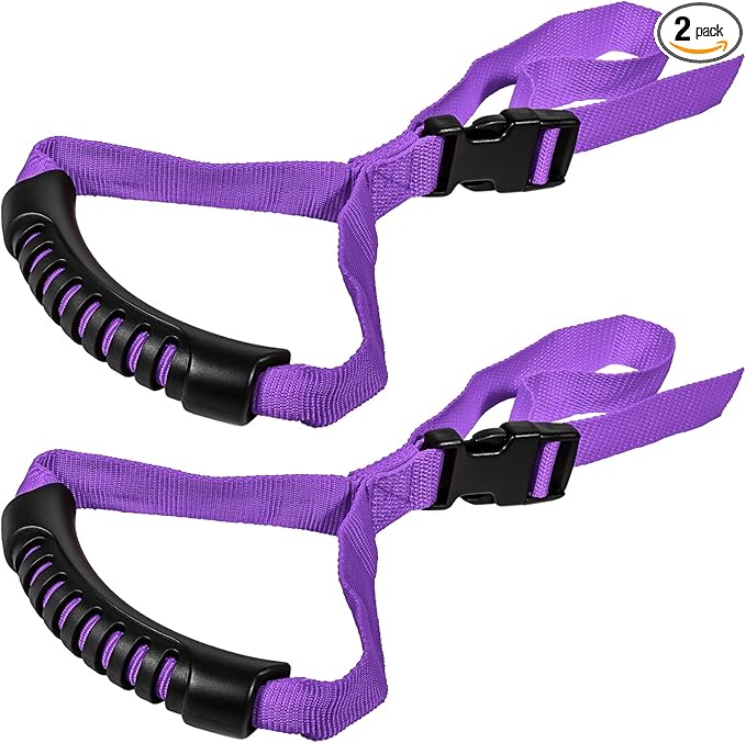 E-cowlboy Auto Cane Nylon Grip Portable Support Mobility Assist Device (Purple 2 Pack)