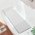 Joyhalo Shower Mat Bathtub Mat Non Slip, Bathmats Non Slip, Quick Drying Foot Scrubber Loofah Mats for Shower, Tub, Bathroom, Home, 47x16inch, Grey