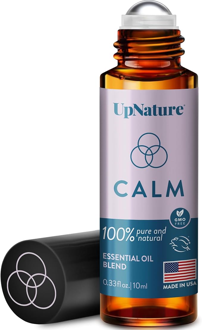 UpNature Calm Essential Oil Roll On - Self Care Gifts for Women - 100% Natural Stress Relief Aromatherapy Blend – Relaxation Gifts for Teens Girls