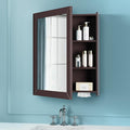 Bathroom Mirror Cabinet - Large Single Door 24x30 inchs Wall Cabinet Bathroom Vanity Mirror Cabinet with Facial Tissues Slot and Multifunctional Storage Area