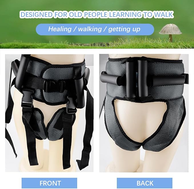 Transfer Belt with Leg Loops, Durable and Wear Resistant Geriatric Walking and Toddler Belt, Medical Nursing Safety Gait Assist Device for Bariatrics Pediatric Elderly Occupational Supplies