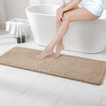 MIULEE Tan Bathroom Runner Rug 24x60 Inches, Long Bath Mat for Bathroom Floor Bathtub Showers, Machine Washable Absorbent Microfiber Carpet with TPR Anti-Slip Back