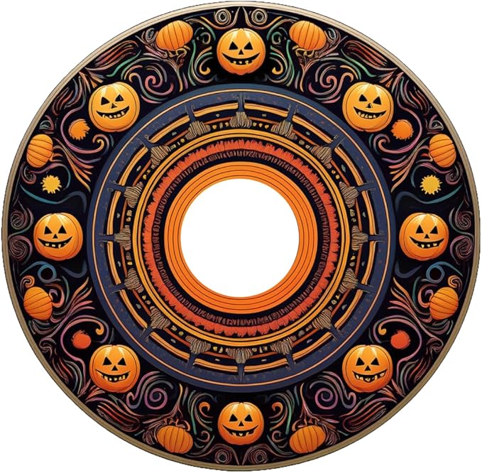 Designer Cover for Wheelchair Wheels, Enhances Aesthetics, Easy Install/Remove, Lightweight, New Matt Finish (Playful Pumpkin)