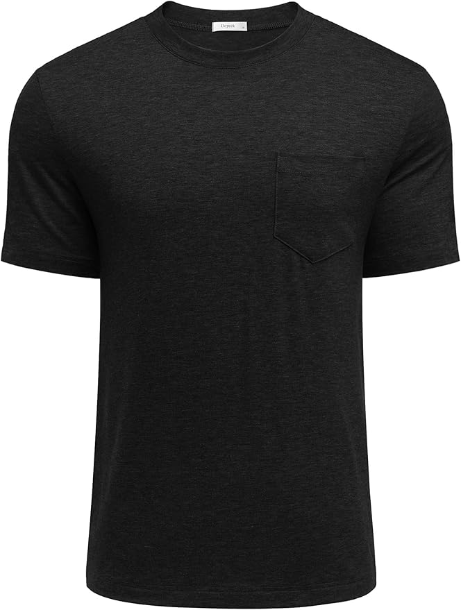 Deyeek Shoulder Post Surgery Recovery Shirts for Men Full Tear Away Short Sleeve T Shirt Adaptive Chemo Clothing