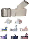 NYOrtho Metal Buckle Gait Belt - Adjustable Machine Washable Strong and Durable Material Latex Free, Natural, 60"