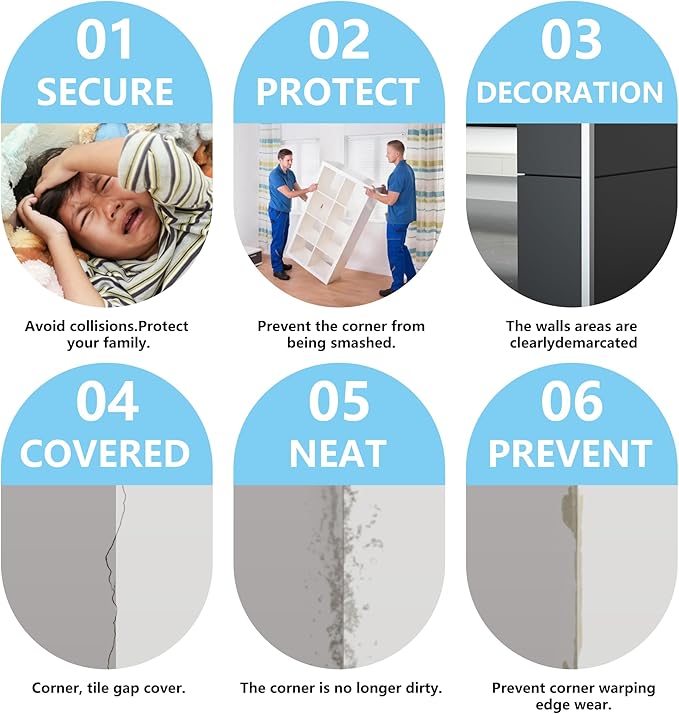 2pcs 57"L*1.42"W Aluminum Self-Adhesive Wall Corner Protectors, Wall Furniture Bumper, Safety Baby Proofing Corner Cushion Table Edge, Wide Coverage and Easy to Install - Silver