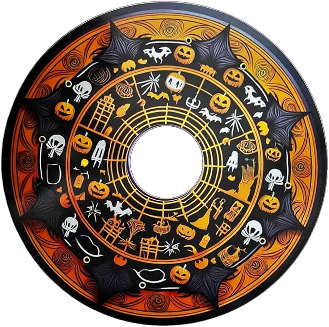 Wheelcovers Spooky Halloween Web Designer Cover for Wheelchair Wheels, Enhances Aesthetics, Easy Install/Remove, Lightweight, for Adults and Kids (Halloween Web)