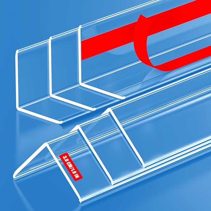6PCS Clear Self-Adhesive Wall Corner Protectors，Corner Guards & Edge Protector for Wall Door Frame Cabinet Baseboard & Door, Table, Stair (35.4" X 1.18")