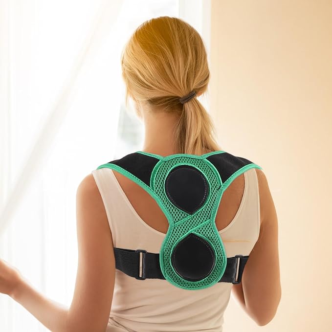 GLEAVI Posture Corrector Back Brace Adjustable Upper Back Support Belt for Men and Women Hunchback Spine Straightener