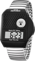 FIVE SENSES - English Atomic Talking Watch, Easy to use for Seniors Blind Men Women, Loud Talking Watch with Sound for Vision Impaired, Watches for Elderly Women, Blind People Products 1095