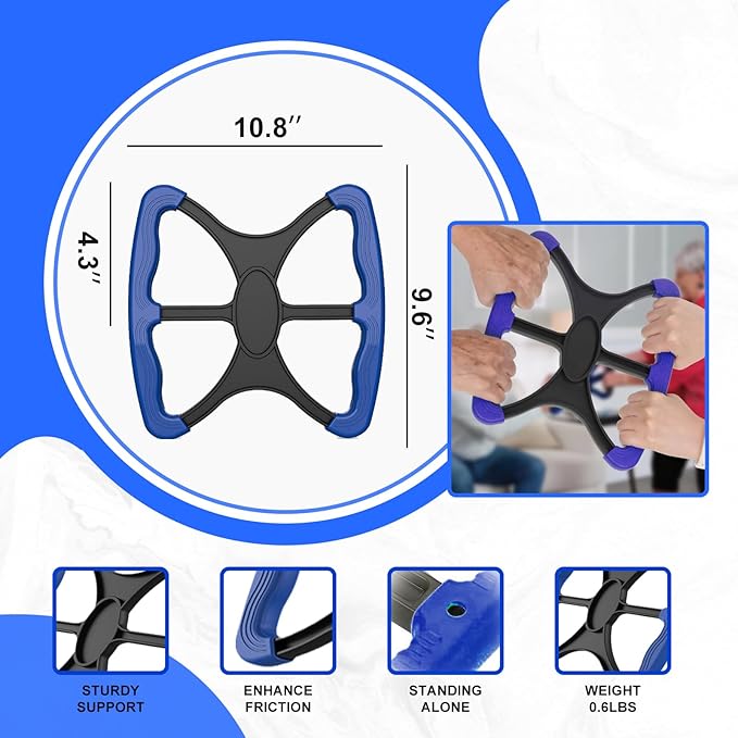 Lift Assist for Elderly,Aids for Disabled and Elderly with No-Slip Grip Handles,Standing Aids & Supports to Transfer Elderly, Senior, Bariatric, Patient Or Disabled,As Seen On Tv(Blue)