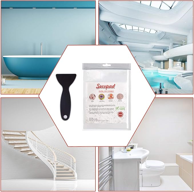 20 PCS Original Non Slip Bathtub Stickers, Shower Floor Non Slip Stickers Bright Flowers Appliques with Premium Scraper
