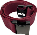 Gait Belt with Plastic Buckle by LiftAid - Transfer and Walking Aid with Belt Loop Holder for Assisting Therapist, Nurse, Home Care - 60"L x 2"W (Burgundy)