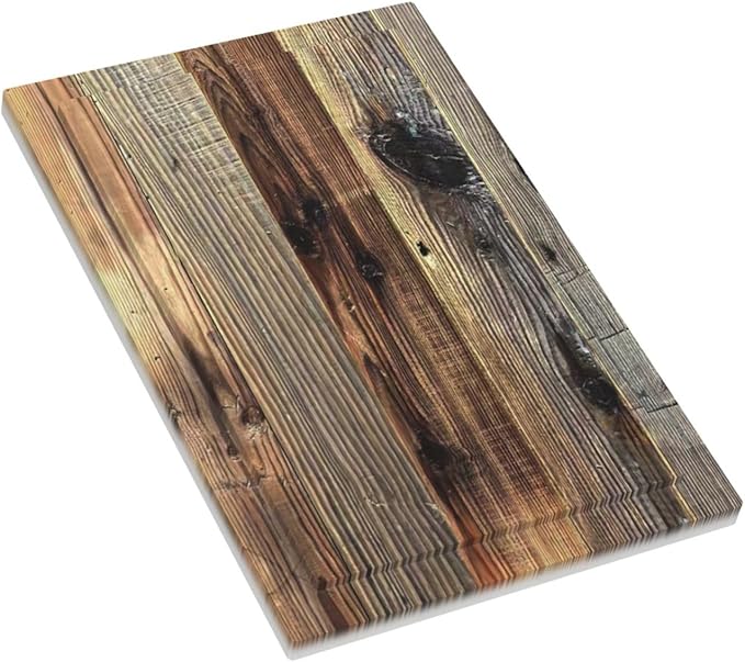 Barn Brown Wood Rustic Weathered Wood Print Light Switch Cover Plate 1 Gang No Device Blank Electrical Wall Plates Faceplate Decorative Switch Plate for Farmhouse Home Decor