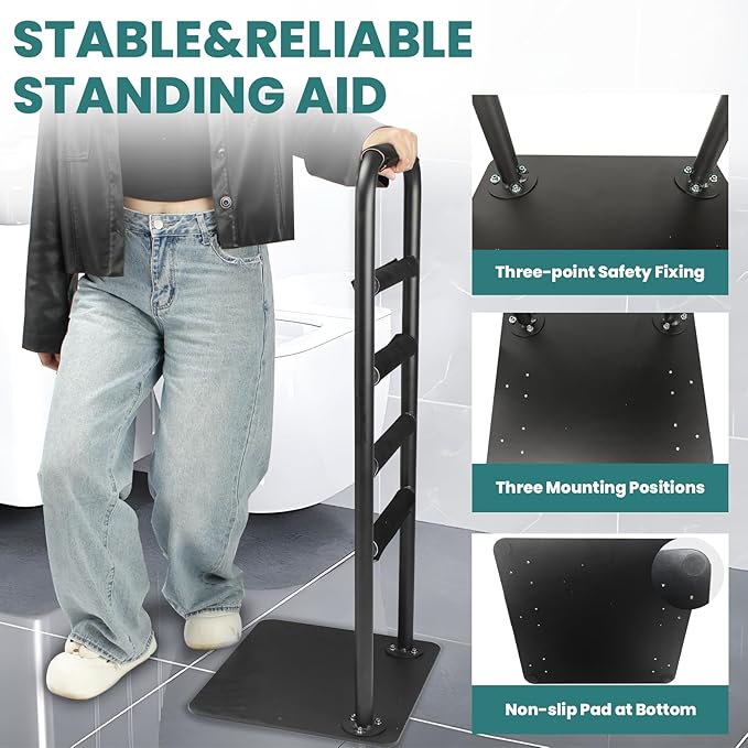 Couch Stand Assist, Stand Assist Aid for Elderly, Heavy Duty Standing Aids & Supports with Non-Slip Covers, Five Heights Sit to Stand Lift