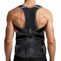 Upgraded Posture Corrector for Women & Men, Back Brace for Upper/Lower Back Pain, Herniated Disc, Sciatica，Adjustable Support & Bionic Panel XL (38"-42")