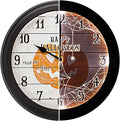 Evelyne Product Image LED Round Wall Clock - 12.5" Happy Halloween Pumpkin Style Dial, Battery Operated, Night-time Sensor - Easy-to-Read Analog for Bedroom, Office & Living Room