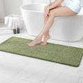 MIULEE Sage Bathroom Runner Rug 24x60 Inches, Long Bath Mat for Bathroom Floor Bathtub Showers, Machine Washable Absorbent Microfiber Carpet with TPR Anti-Slip Back