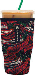 Sok It JavaSok Iced Coffee & Cold Soda Insulated Neoprene Cup Sleeve (Hot Stuff, Large: 30-32oz)