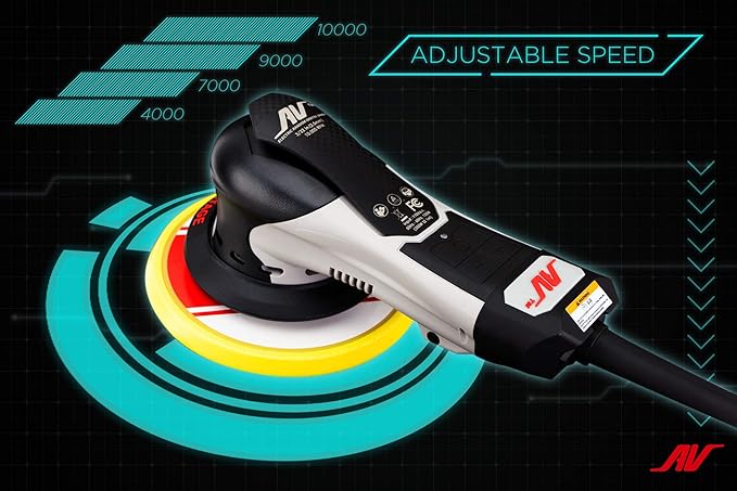 AirVANTAGE 6" Palm-Style, 2nd Generation Advanced Electric Sander Non-Vacuum with Low-Profile Pad (3/16- Hook & Loop)