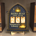 Custom Books Read This Year Wooden Sign, Reading Tracker Book Counter, Personalized Home Library Decor, Bookshelf Accessories, Bookworm Gift for Book Lovers, Readers, Teachers