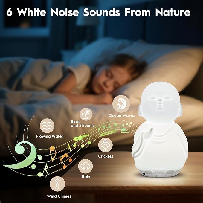 Guided Visual Meditation Tool, Mindfulness Breathing Light with Sound, Stress & Anxiety Relief Items, Relaxing Self Care Gift for Kids, Adults, Women, Men
