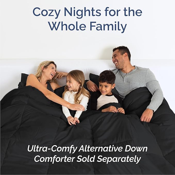 Cal King 6 Piece Sheet Set - Cooling & Breathable Bed Sheets - Hotel Luxury Bed Sheets for Women, Men, Kids & Teens - Bedding w/Deep Pockets & Easy Fit - Soft & Wrinkle Free - Cal King Black Sheets