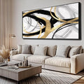 Large Canvas Wall Art Room Decor Framed Wall Art Abstract Line Paintings Home Decoration for Living Bedroom Office 30 x 60 Inch