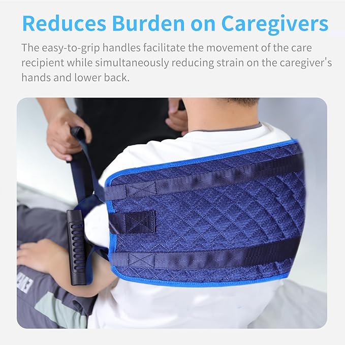 Heavy Duty Bed Transfer Nursing Sling with Durable Handles and Buckle for Patient, Lifting Assist Belt, Transfer Lift Sling for Seniors, Mobility Standing and Lifting Assist Belt for Disabled, Elderly