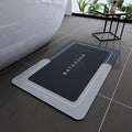 Bath Mats 20x32 Inch, Modernized Magic Mat Bathroom, Rubber Anti Slip Quick Drying Absorbent Bathroom Rug, Shower Room Rugs for in Front of Bathtub, Sink, Blue