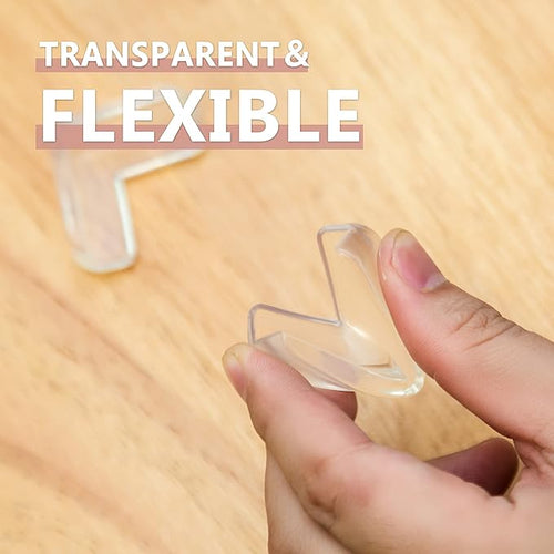 12 Pack Table Corners, Corner Guards, Clear Corner Protectors, Corner Protectors, Baby Proof Corner Guards Stop Child Head Injuries Tables, Furniture & Sharp Corners Baby Proofing (L-Shaped)