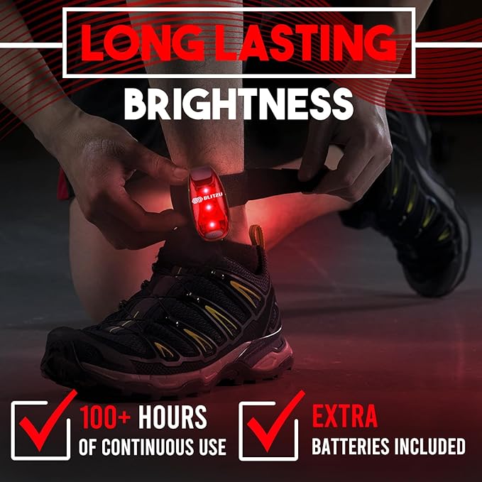 4 Pack LED Safety Light, Clip on Reflective Gear Lights for Walking at Night, Running, Jogging, High Visibility Strobe Light Accessories for Runners, Kids, Hiking, Kayak, Cycling, Camping, Boat