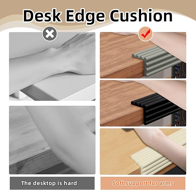 Baby Corner Guards 6.56FT - Ultra Soft Sponge Edge & Corner Protectors,Desk Edge Cushion,for Furniture, Table, Fireplace - Safety Bumper with Strong Adhesive Tape, Black,3.15 Inch Wide
