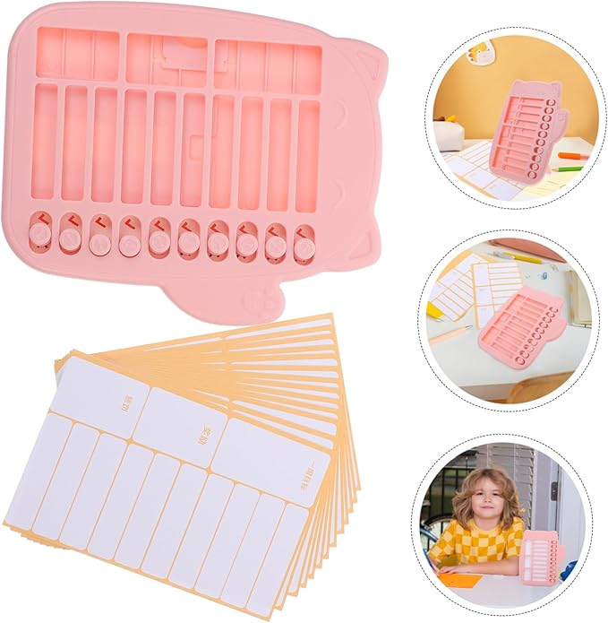 1set Boys and Girls Chores Chart Behavior Tracker for Boy Girl Reminder Board for Habits Erasable Task Planner for Home and School Routine Management