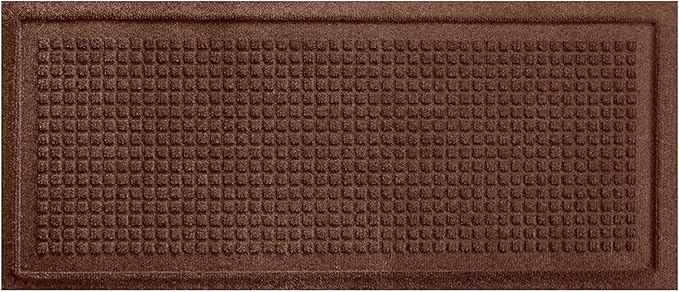 WaterHog Boot Tray Indoor Entrance - Slip-Resistant, Waterproof Dirt-Trapping Door Mat, Indoor/Outdoor, Slip-Resistant, For Front Door, Back Door, Porches, Garage, and Entryways, Dark Brown, 15" x 36"