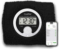 Coolfire - Vibrating Alarm Clock Sweatband, Silent Wake Yourself Up Wristband Vibrating Alarm Watch for Couples, Students, Easy to Set on User-Friendly App, Hearing Impaired, USB Chargeable (Black)