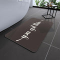 Bath Mat, Bathroom Mat Rugs Super Absorbent Shower Mats Non Slip Quick Dry Thin Rubber Mats for Bathroom Floor Fit Under Door, Shower Rug for Bathtub, Shower, Beige