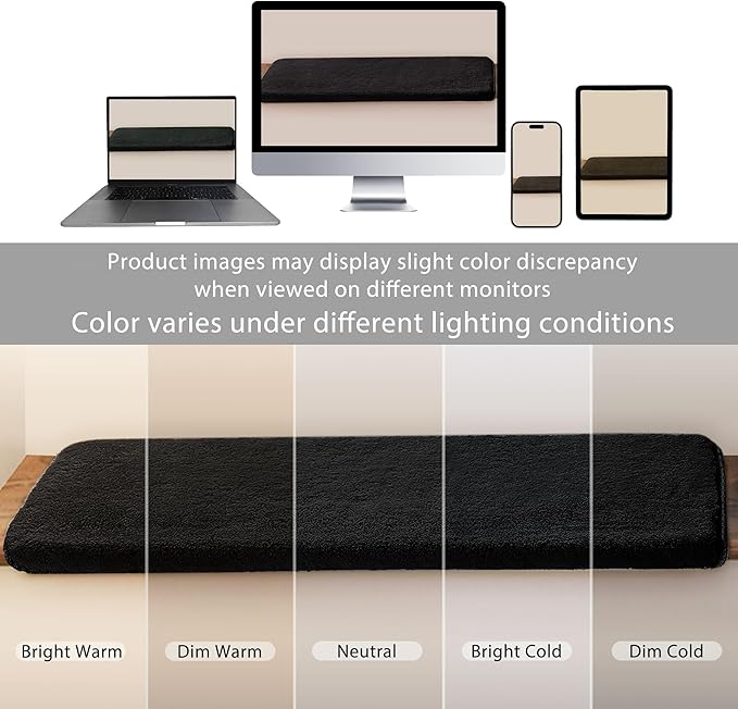 PURE ERA Carpet Stair Treads Ultra Plush 9.5" X 30"Soft Bullnose Indoor Stair Protectors Pet-Friendly Non-Slip Skid Resistant Tape Free Washable Reusable(7 Pieces,Black)