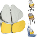 Lumbar Support Pillow for Office Chair, Office Home Must Haves, Back Support for Car, Back Cushion, Back Support Pillow for Chair, Height Adjustable, Dynamic Tracking of Back Movement