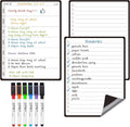 JJPRO Magnetic Weekly Calendar and to Do List for Fridge - 8.5" x 6.5" Weekly Meal Planner for Refrigerator and Dry Erase Daily to-Do List -6 Markers Included!
